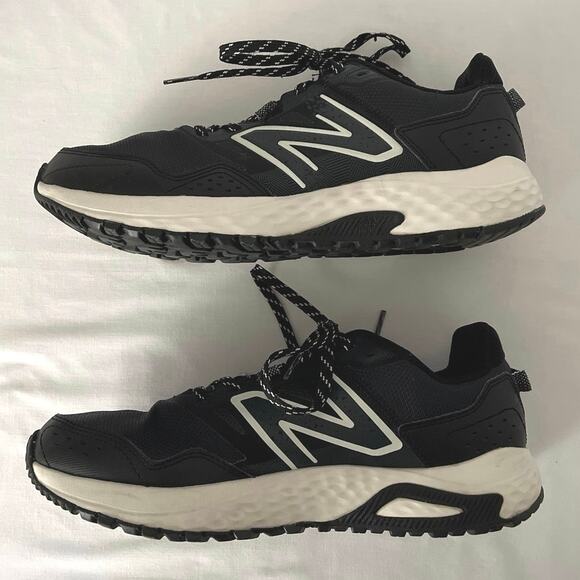 New Balance Trail Running Shoes W11 M9.5 W410LB8 Black Sneakers Comfort Outdoor - Picture 8 of 14